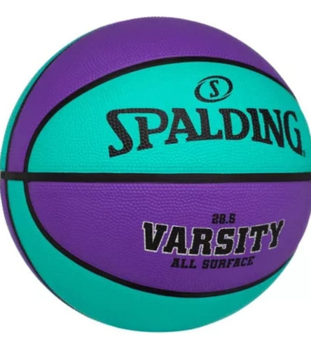 Pelota De Básquet Spalding Nba Varsity 73-743e Nº 6 Color Purple/teal Para Entrenamiento De Exterior