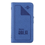 Biblia Rvr1960 Agenda Azul Oscuro Canto Plateado Qr Pjr