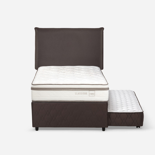 Diván Cama Classique+ 1,5 Plazas +respaldo Maurice Chocolate