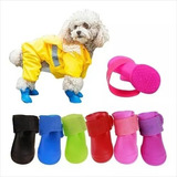 Botas Zapato De Silicona Impermeable Perro Gato 