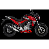 Bico De Pato Cb Twister 250 - Motos Design  *vermelho*