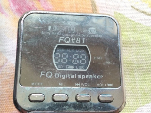 Mini Caixa De Som Rosa Digital Speaker C) Defeito Auto