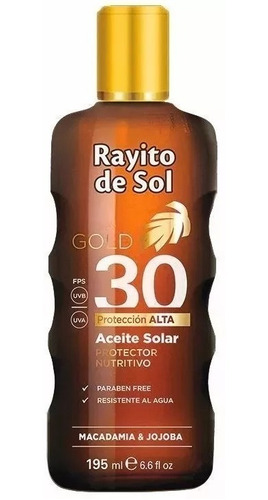 Rayito De Sol Aceite Bronceador F30 195ml Magistral Lacroze