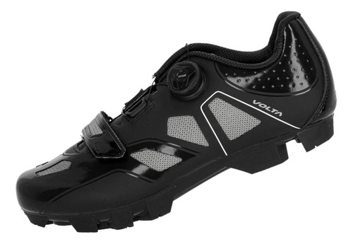 Zapatilla Mtb Volta Acharolada Con Microajuste Atop Y Velcro