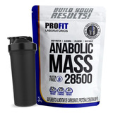 Hipercalórico Mass Anabolic 28500 3kg Profit + Coqueteleira Sabor Milho Verde