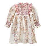 Vestido De Princesa Infantil Con Temperamento Floral Roto