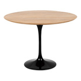 Mesa Jantar Saarinen Redonda 110cm Madeira Ou Laca