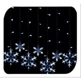 Cascata Floco De Neve 138 Led 8 Funções Natal 110v 220v