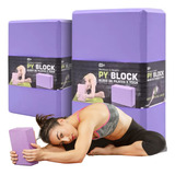 Tijolo Bloco De Yoga Em Eva Pilates Kit C/2 Peças