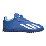Chuteira Society adidas X Crazyfast.4 Azul Infantil Original