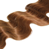 Cortina Invisibles Liga 100% Natural Humano 22 Rojiza Curly