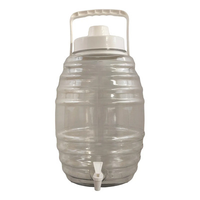 Vitrolero Dispensador Barril 20 L Con Llave Tapa Agarradera Color Blanco | Envío gratis