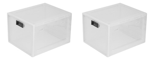 2 Cajas De Almacenamiento Transparentes Para Refrigerar Alim
