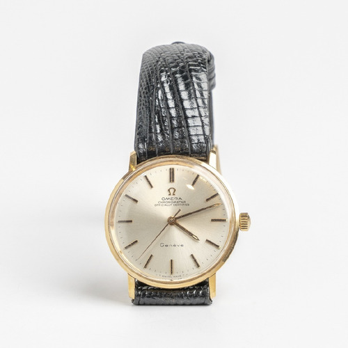  Reloj Hombre Omega Chronometer Geneve Oro 18 Kt J.alvear  