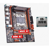 Kit Placa Mãe X99 + Xeon E5-2670 V3 Sem Memorias.