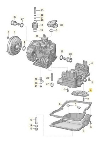 Filtro De Caja Automatica - Febi - Audi Q7 - Vw Touareg Foto 2