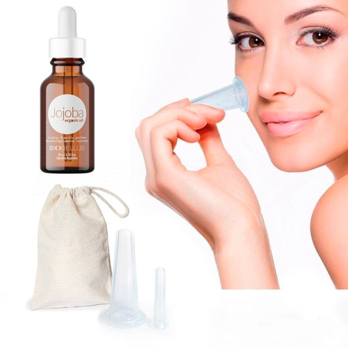 Ventosas Faciales+ Aceite Jojoba Antiage Rico En Vitamina E 