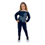 Conjunto Moletom Infantil Menina Ribana Blogueirinha Diva