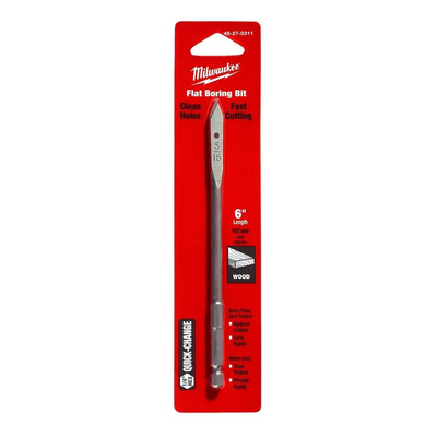 Broca Plana De Paleta De 5\u002F16 Pulgada Milwaukee 48-27-0311 | MercadoLibre
