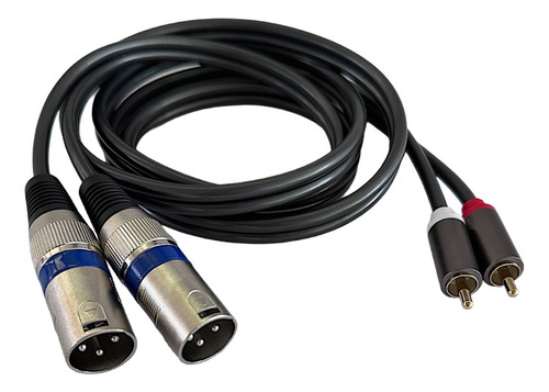 Cable De Audio Dual Xlr Macho A Rca Macho 1.5 Metros Dual