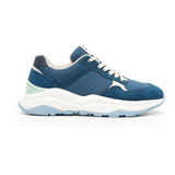 Sneaker Flexi Para Mujer Estilo 124901 Azul