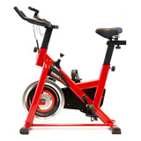 Bicicleta Fija Randers Arg-845sp Para Spinning Negro Y Rojo