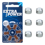 Pilha Bateria Extra Power A312 Pr41 - Kit De 6 Unidades