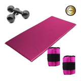 Kit Colchonete De Academia +halter 3 Kg + Caneleira 5kg