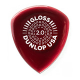 Puas Jim Dunlop 550p200 Flow Gloss 2.0mm Pack X3 Rojo Tamaño 2.0