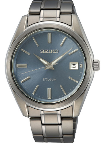 Reloj Seiko Sur371p1 Titanio Hombre Ag Of. Foto Real Gtia