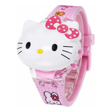 Reloj Con Tapa Luz Y Música Hello Kitty