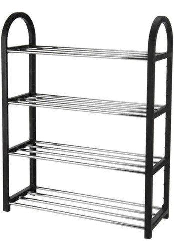 Zapatero Organizador Mueble Acero Inoxidable 4 Niveles 65 Cm