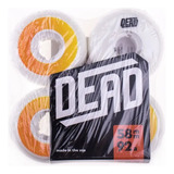 Ruedas Patin Agresivo Dead Wheels White Orangee Yellow 58mm