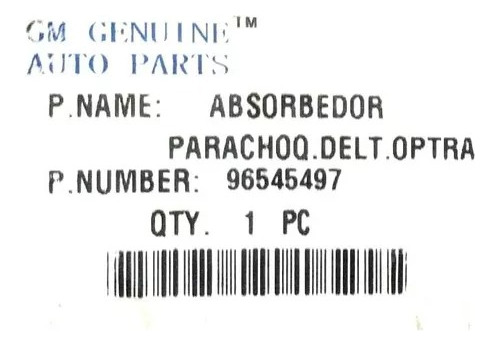 Absorbedor Parachoque Delantero Chevrolet Optra Foto 3