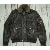 Chamarra Diesel Bomber Aviator Piel Genuina Supreme Lujo M