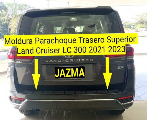 Moldura Parachoque Trasero Land Cruiser Lc 300 Vx Zx Gx.r  Foto 3