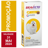 Bravecto Comprimido Para Cães De 2 A 4,5kg Envio Imediato