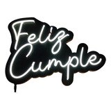 Cartel Feliz Cumple Neón Led Cumpleaños Fiestas Eventos