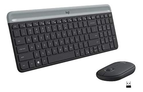 Combo Inalámbrico Logitech Mk470 Slim - Grafito