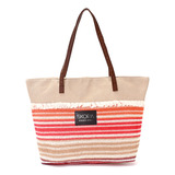 Bolso Playero Flecos Dama Mujer Skora Playa