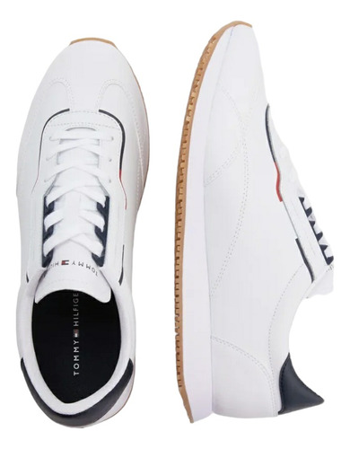 Tenis Tommy Hilfiger Mod Runner Leather Detail 4256 D3