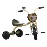 Motoquinha Para Criança Triciclo Infantil Camuflado Buzina