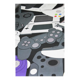  Alfombra Lisa Juvenil Infantil Gamer Gris 150x200cm