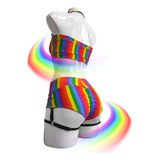 Conjunto Pride Deportivo Para Poledance Y Twerk Colores