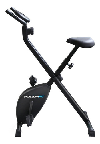 Bicicleta Ergométrica Dobrável Podiumfit Xb100 Vertical Cor Preto