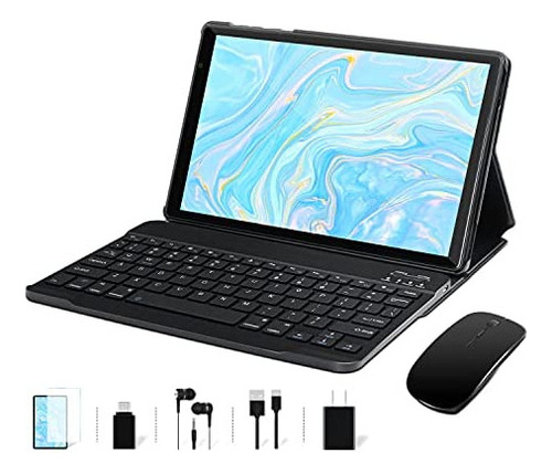 Tableta Facetel Android 11 De 10 Pulgadas Negro/ratón+teclad