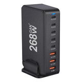 Multicargador Gan Carga Rápida Usb - Tipo C 268w 8 Puertos 