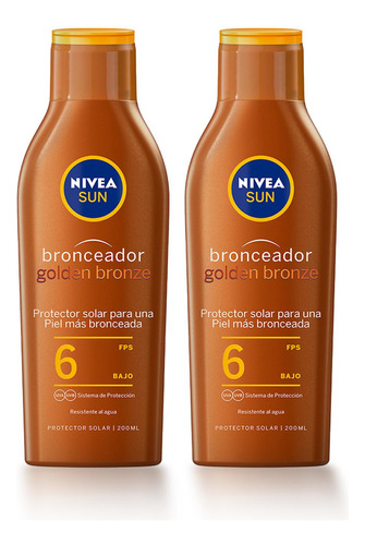 Nivea Bronceador Golden Bronze Con Fps6+ Resistente Al Agua 