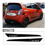 2 Pz Franja Spark Vinil Sticker Calca Lateral Chevrolet Univ