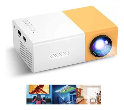  Mini Projetor Led Portátil 3d Home Theater Yg300 600